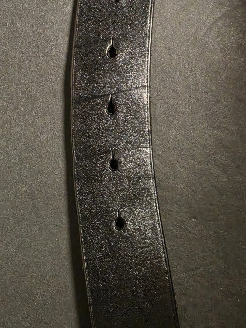 Polo by Ralph Lauren Black Leather Belt with Copper Polo Buckle